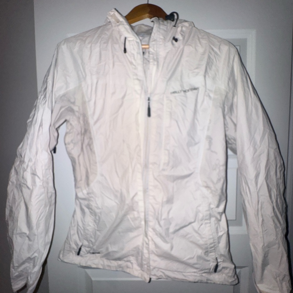 Helly Hansen White Utility Jacket Lightweight Weather Protection
